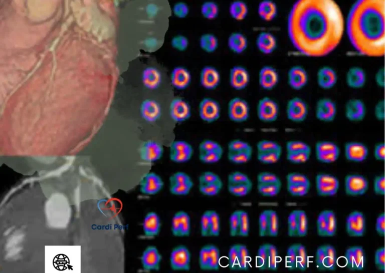 A detailed PET scan report showing metabolic activity in different regions of the heart, aiding in diagnosis and treatment planning.