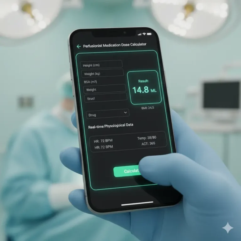 perfusionist medication dose calculator